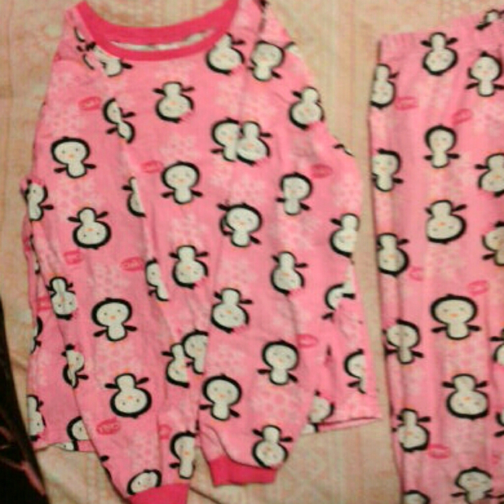 Pink penguin pj's